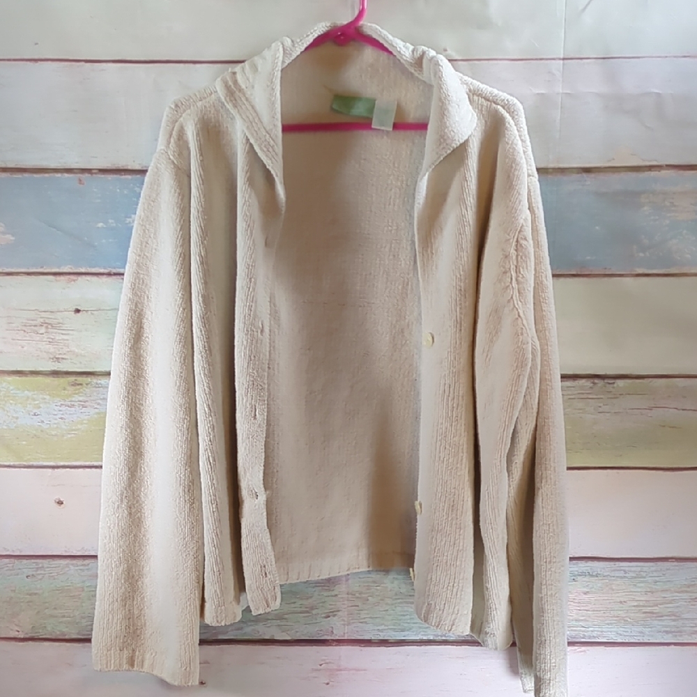 Blair Cream Soft Textured Cardigan